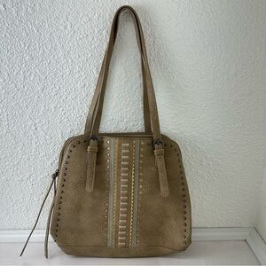 Bandana by American West Beige Bohemian Western Crossbody Shoulder Bag